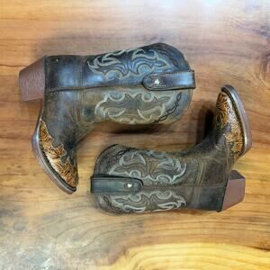 Tony Lama youth Boots Boys 8 1/2 8.5 D Cowboy Western